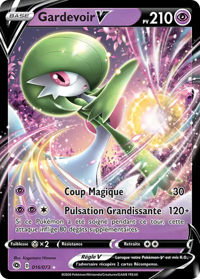 Image de la carte Pokemon Gardevoir V 016/73