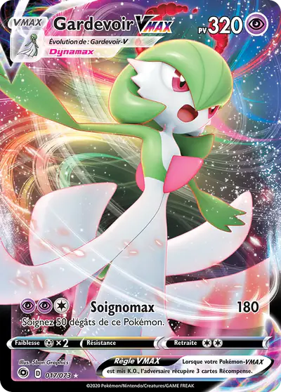 Image de la carte Pokemon Gardevoir VMAX 017/73