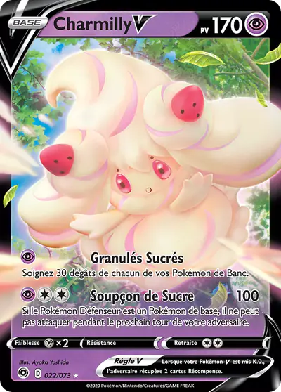 Image de la carte Pokemon Charmilly V 022/73