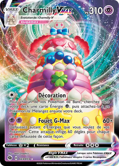 Image de la carte Pokemon Charmilly VMAX 023/73