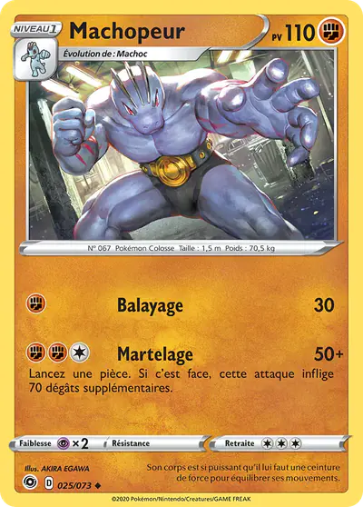 Image de la carte Pokemon Machopeur 025/73