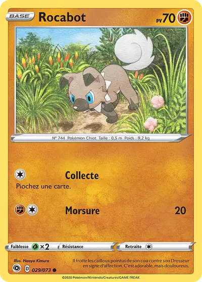 Image de la carte Pokemon Rocabot 029/73