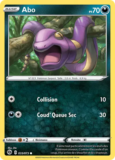 Image de la carte Pokemon Abo 033/73