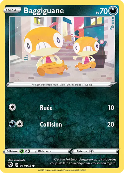 Image de la carte Pokemon Baggiguane 041/73