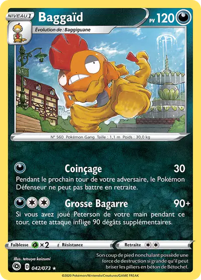 Image de la carte Pokemon Baggaïd 042/73