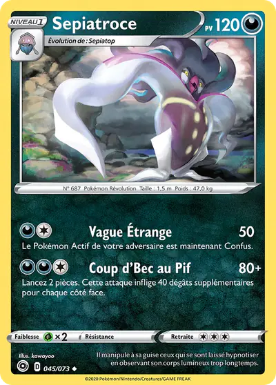 Image de la carte Pokemon Sepiatroce 045/73