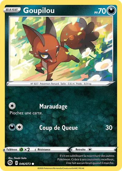 Image de la carte Pokemon Goupilou 046/73