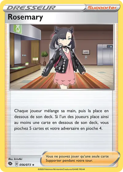 Image de la carte Pokemon Rosemary 056/73