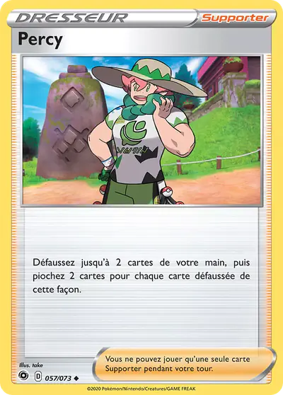 Image de la carte Pokemon Percy 057/73