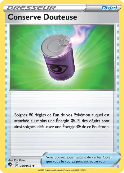 Image de la carte Pokemon Conserve Douteuse 066/73