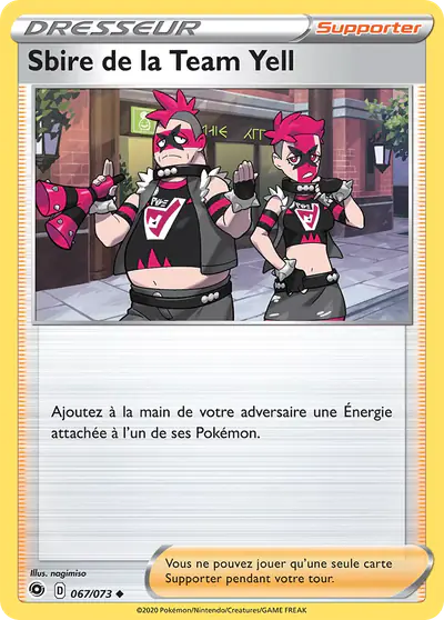 Image de la carte Pokemon Sbire de la Team Yell 067/73