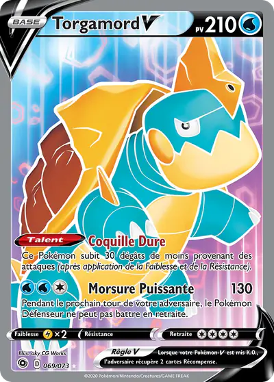 Image de la carte Pokemon Torgamord V 069/73