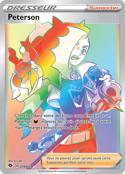 Image de la carte Pokemon Peterson 078/73