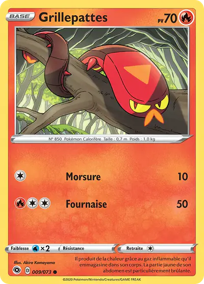 Image de la carte Pokemon Grillepattes 009/73