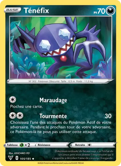 Image de la carte Pokemon Ténéfix 105/185