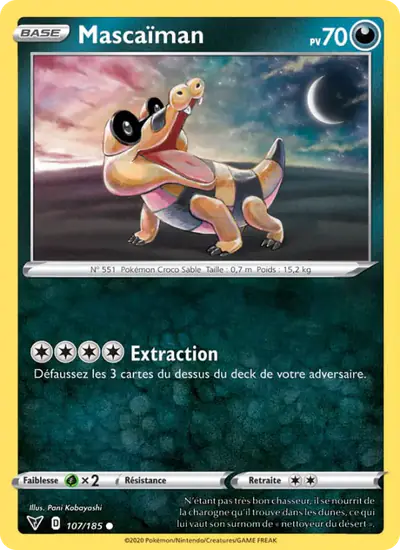 Image de la carte Pokemon Mascaïman 107/185