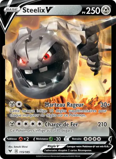 Image de la carte Pokemon Steelix V 115/185