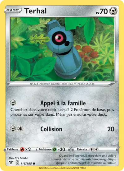 Image de la carte Pokemon Terhal 116/185