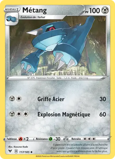 Image de la carte Pokemon Métang 117/185