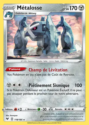 M&eacute;talosse 118/185