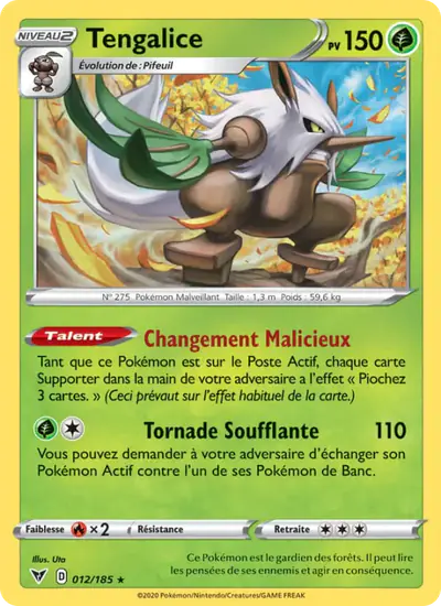 Image de la carte Pokemon Tengalice 012/185