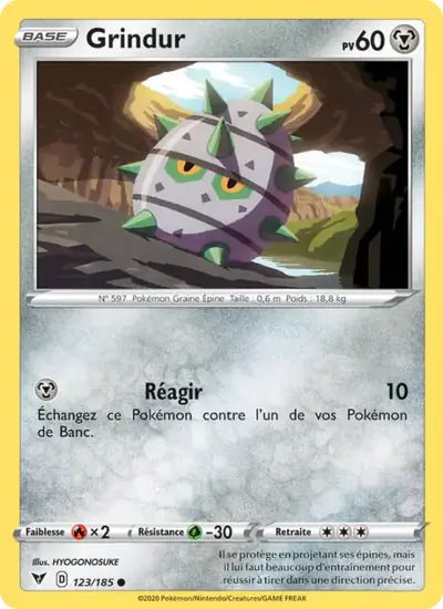 Image de la carte Pokemon Grindur 123/185