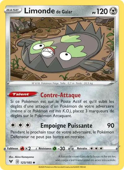 Image de la carte Pokemon Limonde de Galar 125/185