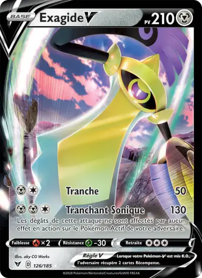 Image de la carte Pokemon Exagide V 126/185
