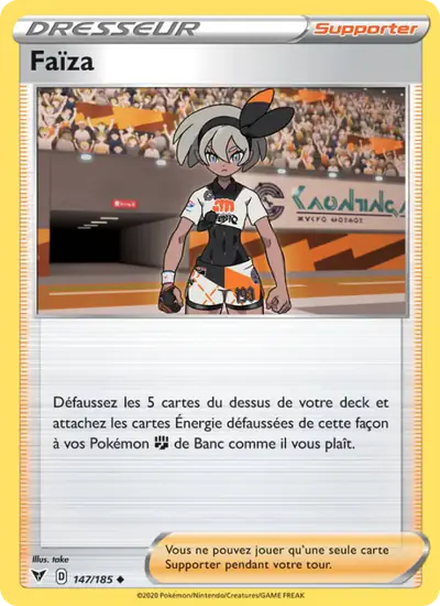Image de la carte Pokemon Faïza 147/185