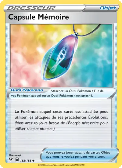 Image de la carte Pokemon Capsule Mémoire 155/185