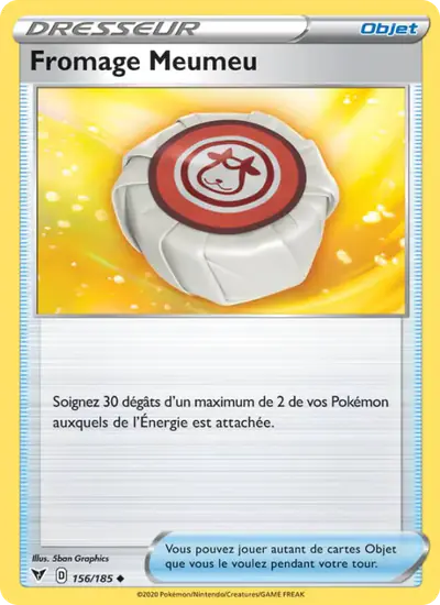 Image de la carte Pokemon Fromage Meumeu 156/185