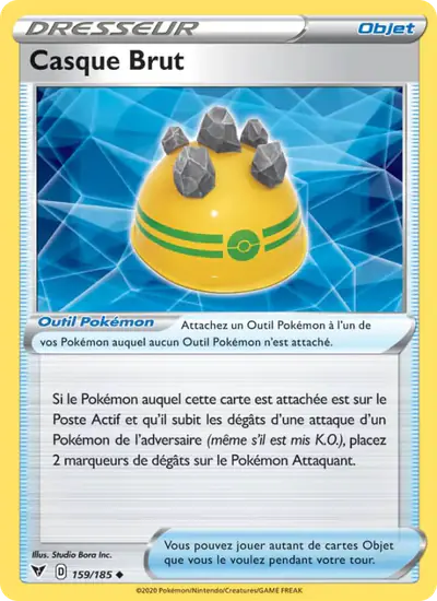 Image de la carte Pokemon Casque Brut 159/185