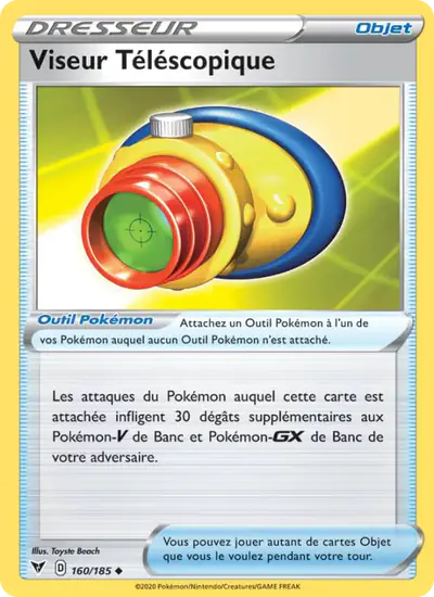 Image de la carte Pokemon Viseur Téléscopique 160/185