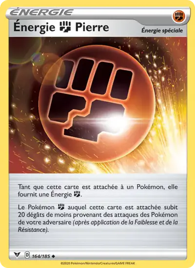 Image de la carte Pokemon Énergie {F} Pierre 164/185