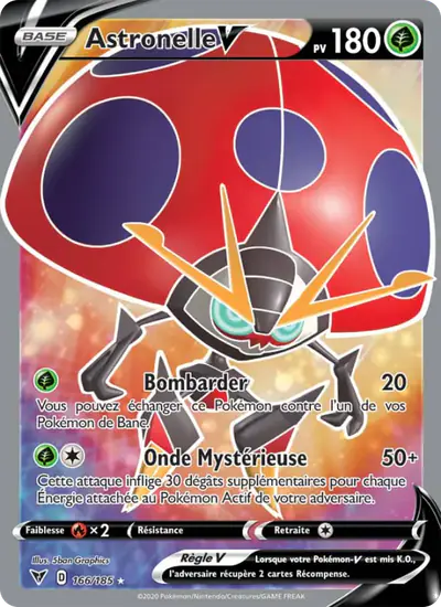 Image de la carte Pokemon Astronelle V 166/185
