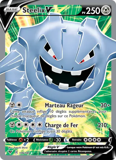 Image de la carte Pokemon Steelix V 176/185