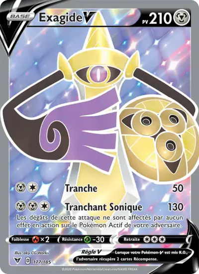 Image de la carte Pokemon Exagide V 177/185