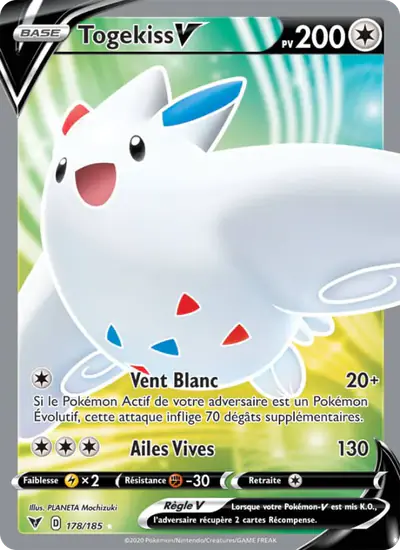 Image de la carte Pokemon Togekiss V 178/185
