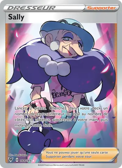 Image de la carte Pokemon Sally 184/185