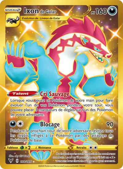 Image de la carte Pokemon Ixon de Galar 198/185