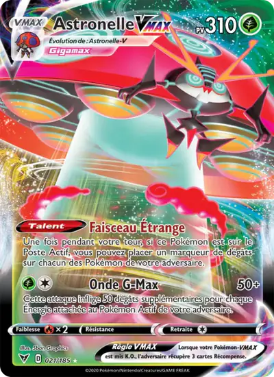 Image de la carte Pokemon Astronelle VMAX 021/185