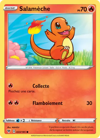 Image de la carte Pokemon Salamèche 023/185