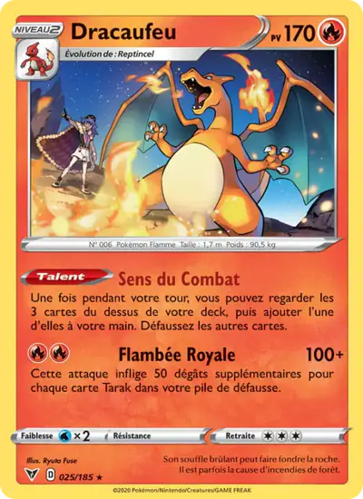 Image de la carte Pokemon Dracaufeu 025/185