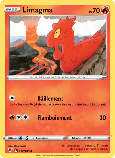 Image de la carte Pokemon Limagma 027/185