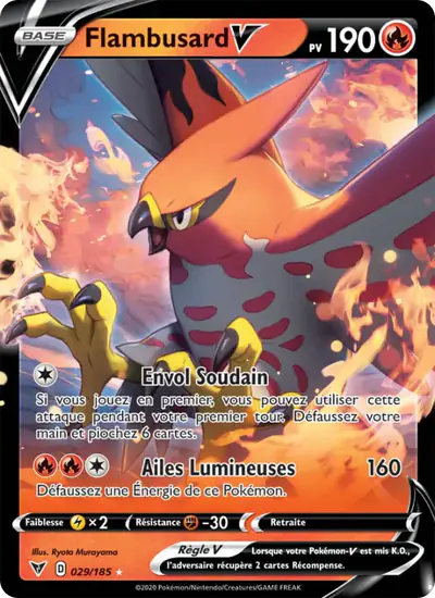 Image de la carte Pokemon Flambusard V 029/185