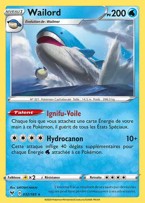 Wailord 032/185
