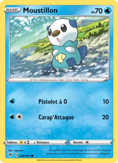 Image de la carte Pokemon Moustillon 033/185