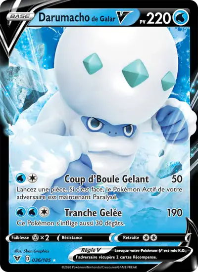 Image de la carte Pokemon Darumacho de Galar V 036/185