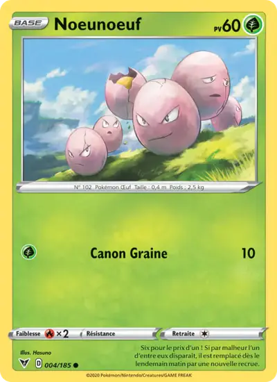 Image de la carte Pokemon Noeunoeuf 004/185