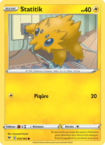 Image de la carte Pokemon Statitik 055/185
